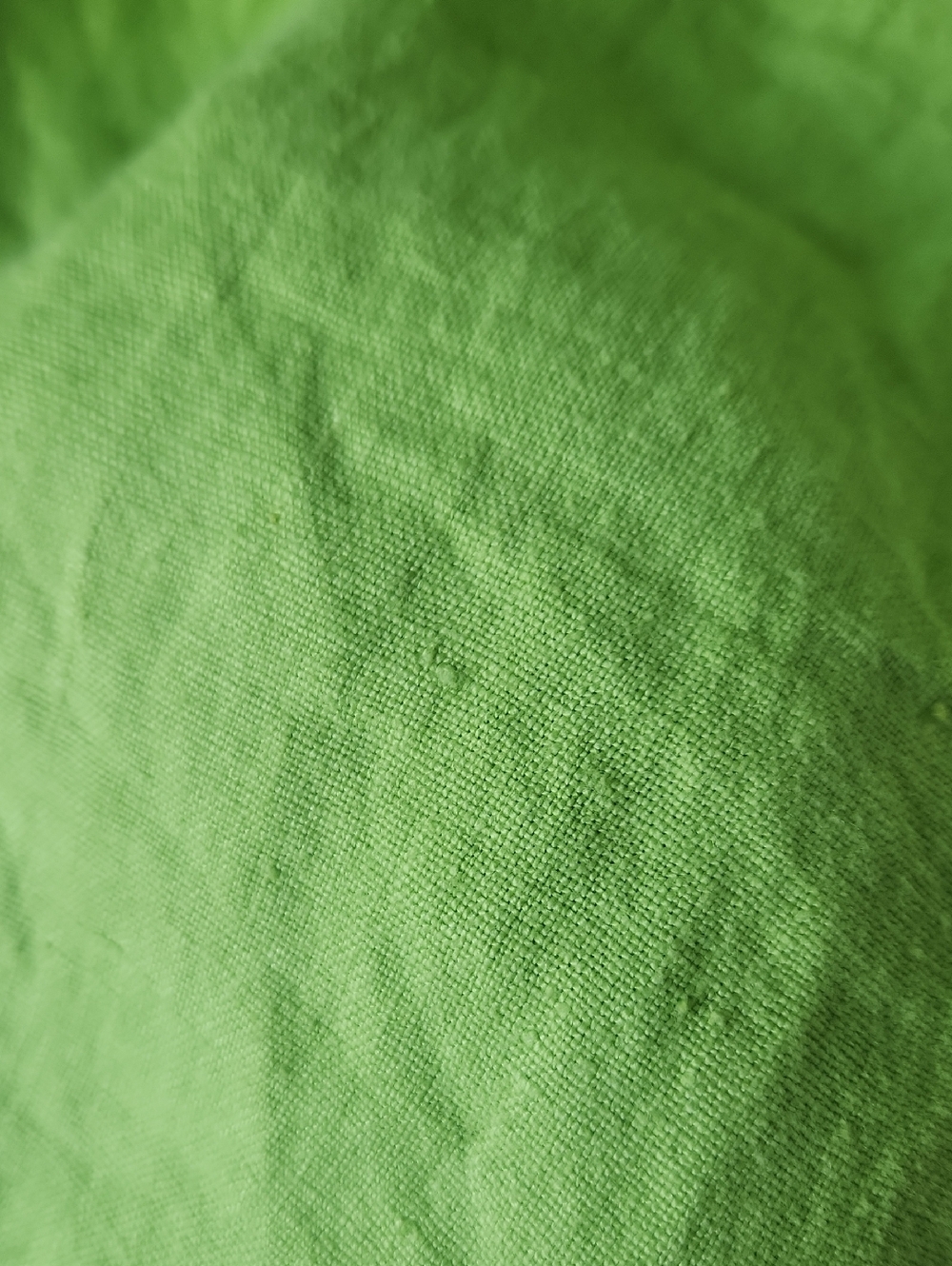 mosaic usa linen pants medium lime green pockets pull on stretchy elastic waist - Picture 10 of 11